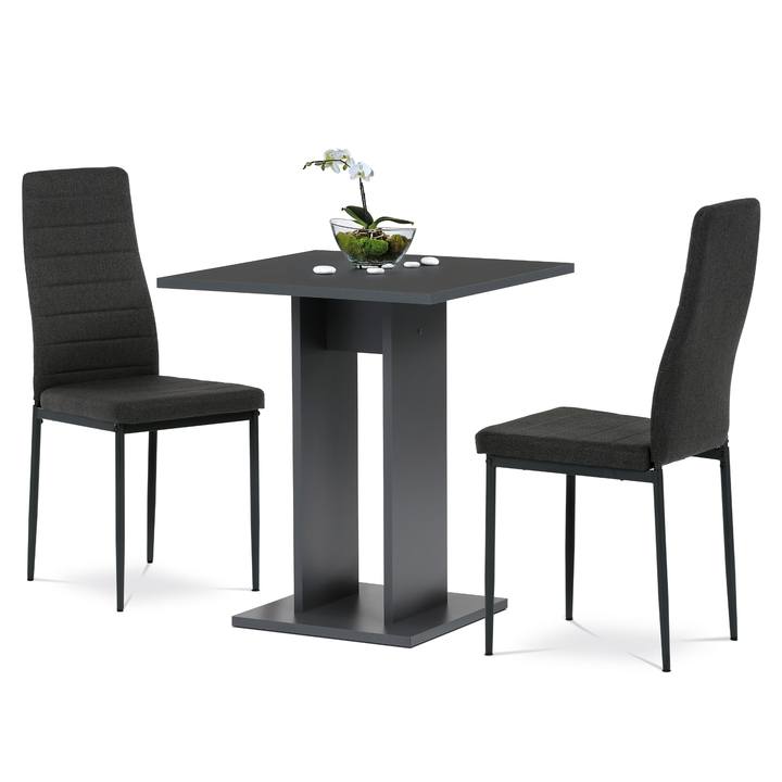 Jedálenská zostava MATTIS III antracitová/čierna/sivá 1