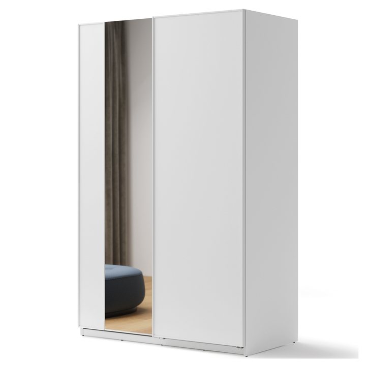 Šatníková skriňa MAXI biela, šírka 150 cm 1