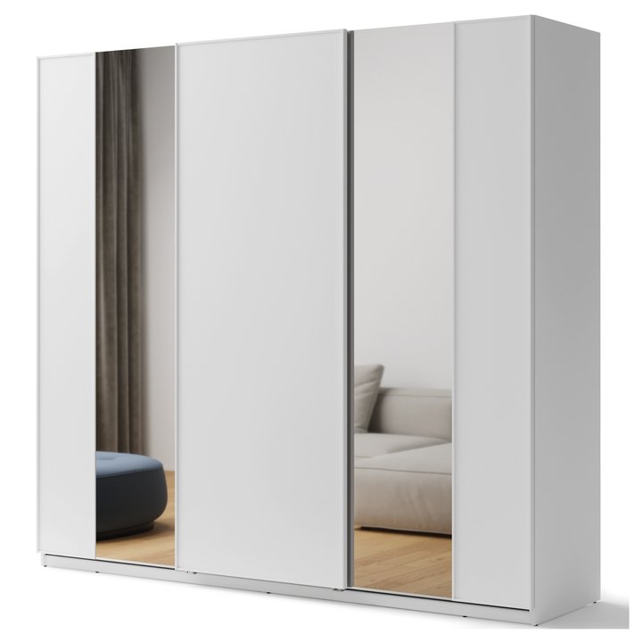 Šatníková skriňa MAXI biela, šírka 250 cm 1