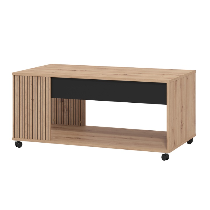 Konferenčný stolík MAYENNE dub artisan/čierna 1