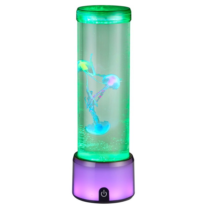 Stolná lampa MEDUSA šedá/priehľadná 1