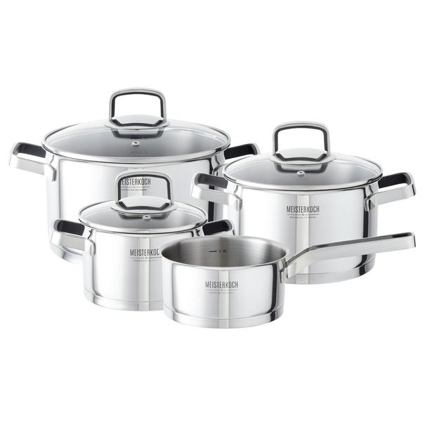Sada hrncov MEISTERKOCH RADIUS 7 ks (3 hrnce, 1 rajnica, 3 pokrievky) 1