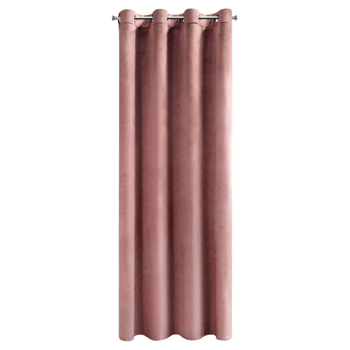 Záves MELANIE tmavoružová 1