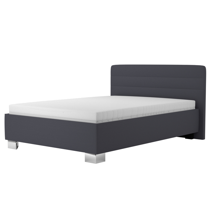 Posteľ s matracom MELISSA tmavosivá, 140x200 cm 1