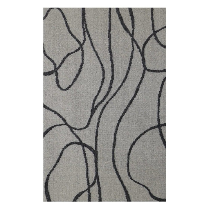 Koberec MELLOW LINE antracitová/biela, 80x150 cm 1