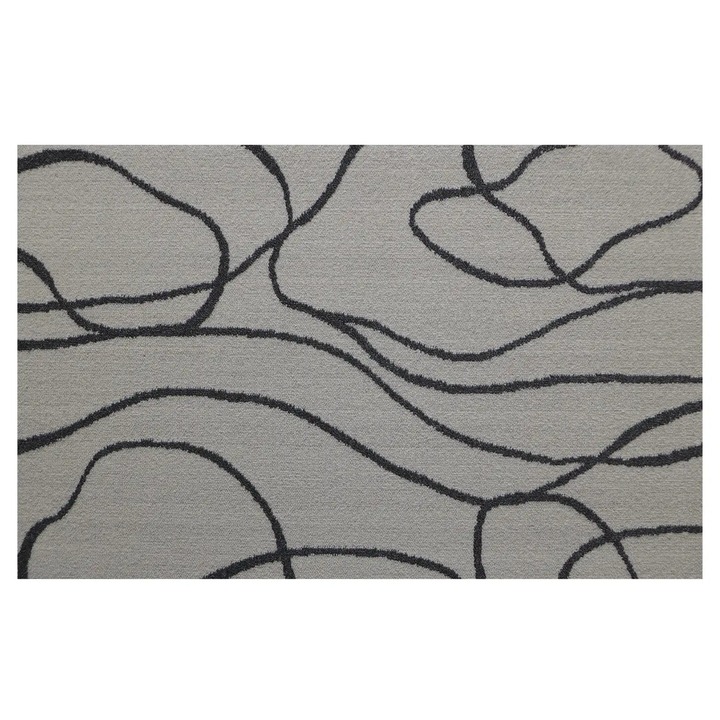 Koberec MELLOW LINE antracitová/biela, 140x200 cm 1