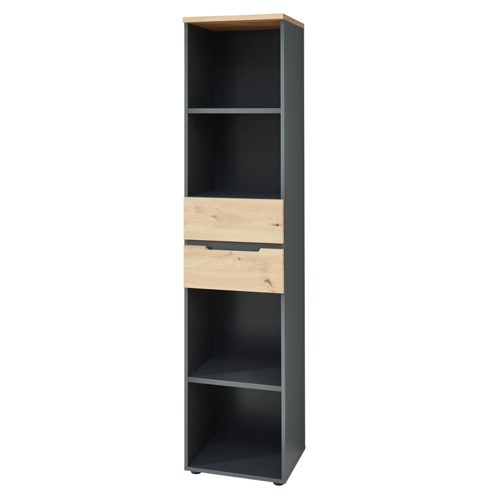 Regál  MEMPHIS II dub artisan/grafitová 1