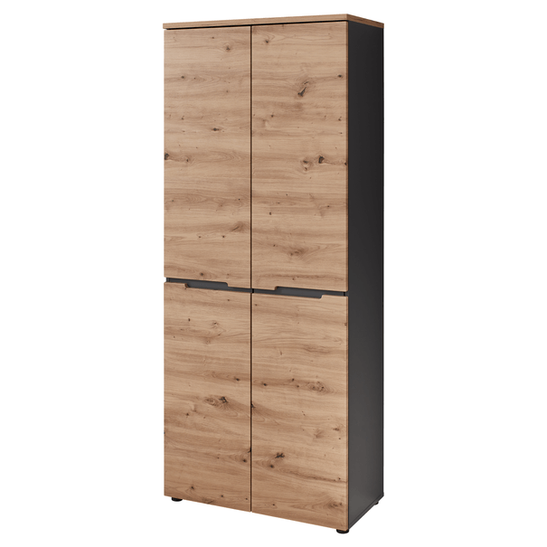 Skriňa na topánky MEMPHIS III dub artisan/grafitová 1