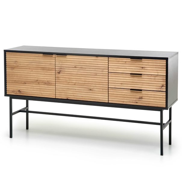 Komoda MERONU 2 dub artisan/čierna 1