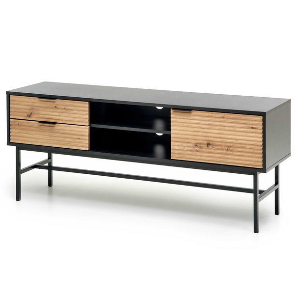 TV komoda MERONU dub artisan/čierna 1