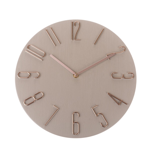 Nástenné hodiny METALLIC béžová, ⌀ 31 cm 1