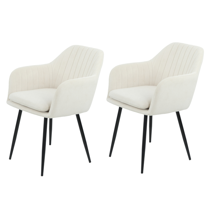 Jedálenská stolička MILA I S béžová, sada 2 ks 1