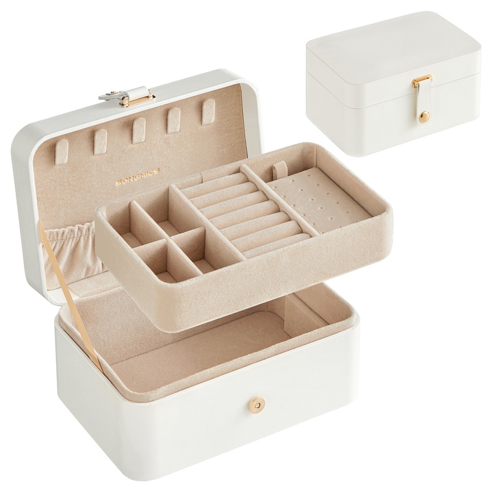 Cestovná šperkovnica MILA biela 1