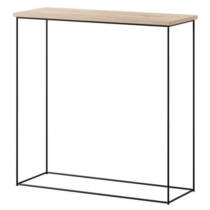 Konzolový stolík MILAN čierna/dub artisan 1
