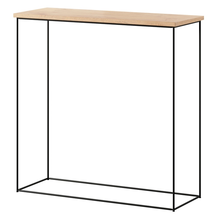 Konzolový stolík MILAN čierna/dub lancelot 1