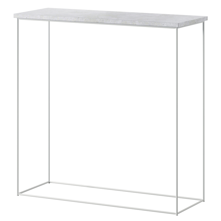 Konzolový stolík MILAN biela/betón 1