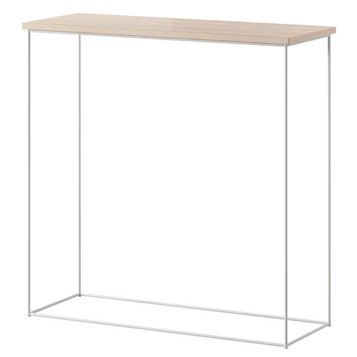 Konzolový stolík MILAN biela/dub sonoma 1