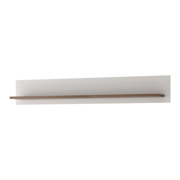 Polica MILANO alpská biela/dub sanremo, šírka 165 cm 1