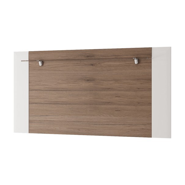 Nástenný panel MILANO biela vysoký lesk/dub san remo, šírka 190 cm 1