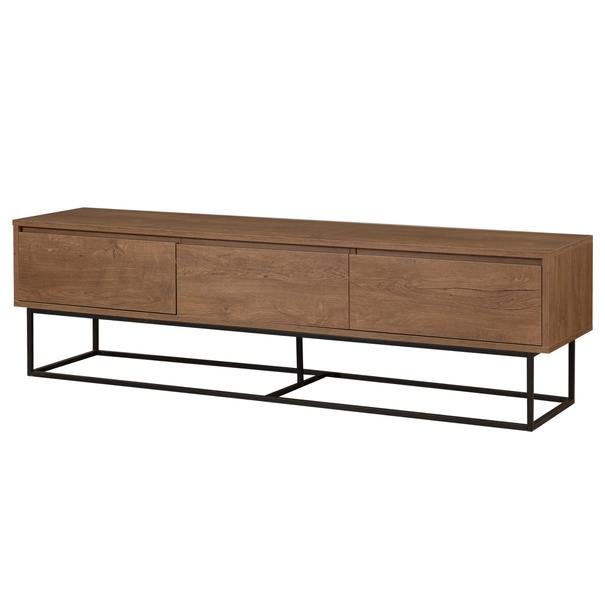 TV komoda MILO orech/čierna 1