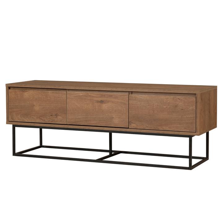 TV komoda MILO orech/čierna 1