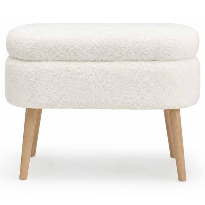 Taburet MINI OSLO 3 biela 1