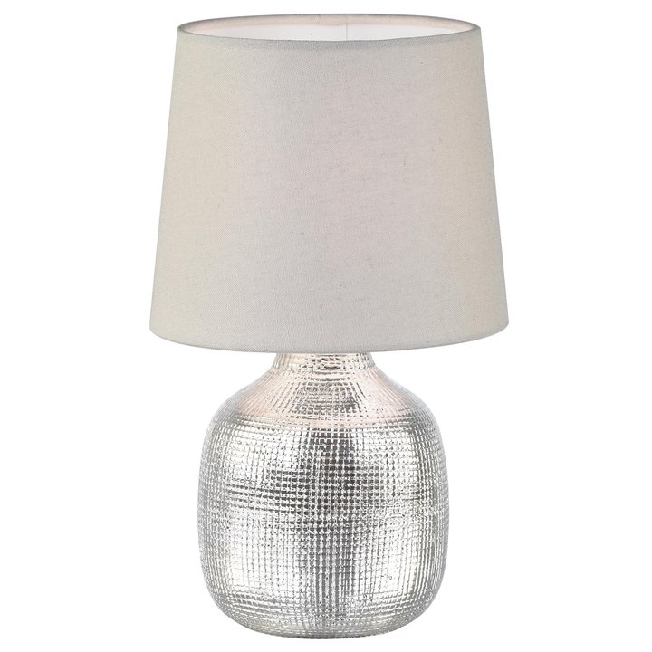 Stolná lampa MISTY biela/strieborná 1