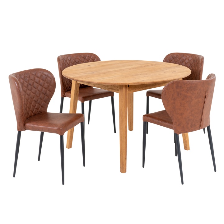 Jedálenská zostava MITZ prírodná/hnedá 1