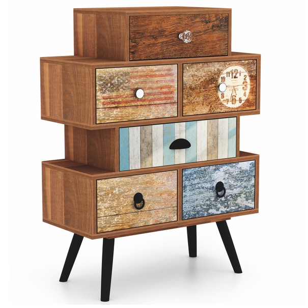 Komoda MIZU 1 dub wotan/viacfarebná 1