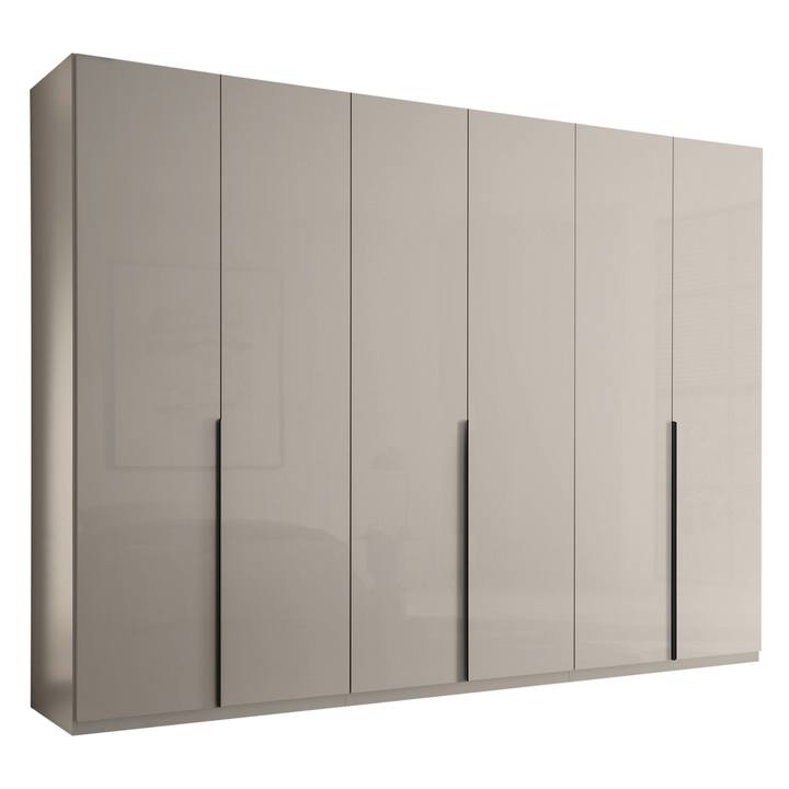 Šatníková skriňa MOLEO 2 kašmírová/kašmírová vysoký lesk 1
