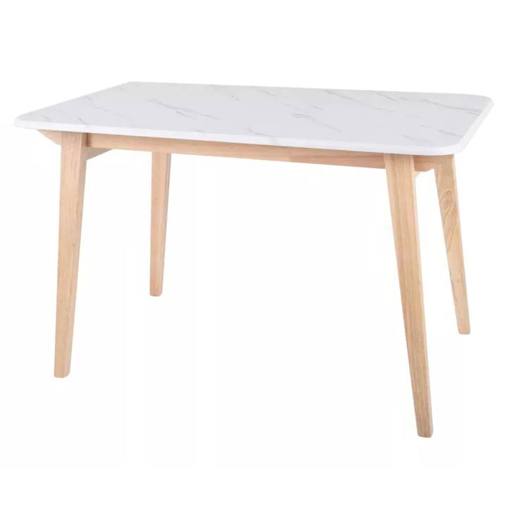 Jedálenský stôl MORCES biela/dub 1