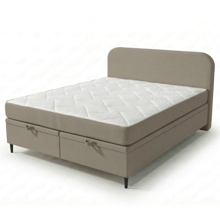 Posteľ s matracom MOREVIEW taupe, 140x200 cm 1