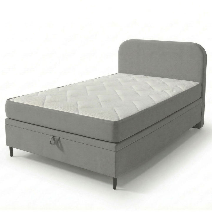 Posteľ s matracom MOREVIEW sivá, 120x200 cm 1