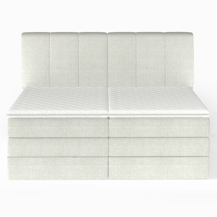 Posteľ boxspring MORYEN sivobéžová, 180x200 cm 1