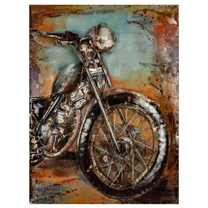 Kovový obraz MOTORCYCLE II 60x80 cm 1