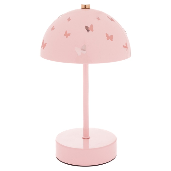 Stolná lampa MOTÝLIK ružová 1