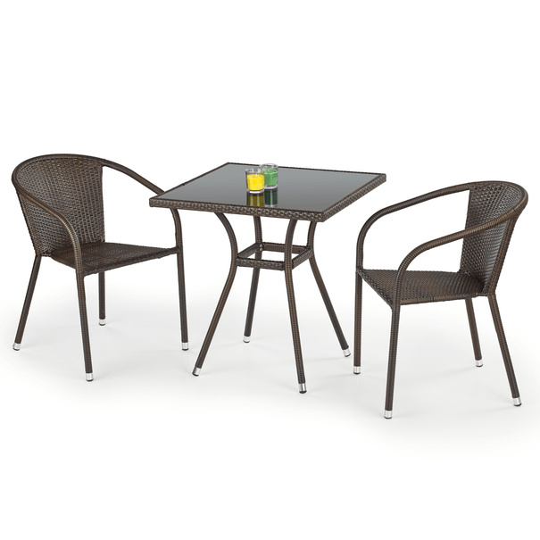 Záhradný stôl MUBAL tmavohnedá 1