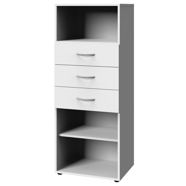 Regál MULTIRAUMKONZEPT 358, biela, šírka 80 cm 1