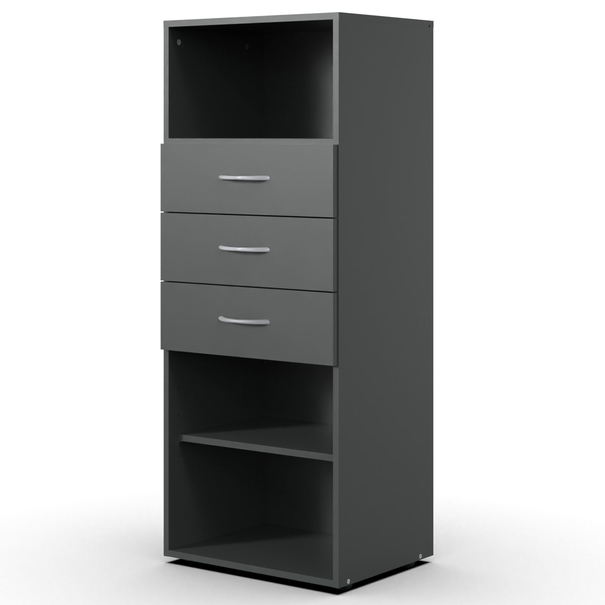 Regál MULTIRAUMKONZEPT 355, grafitová, šírka 40 cm 1