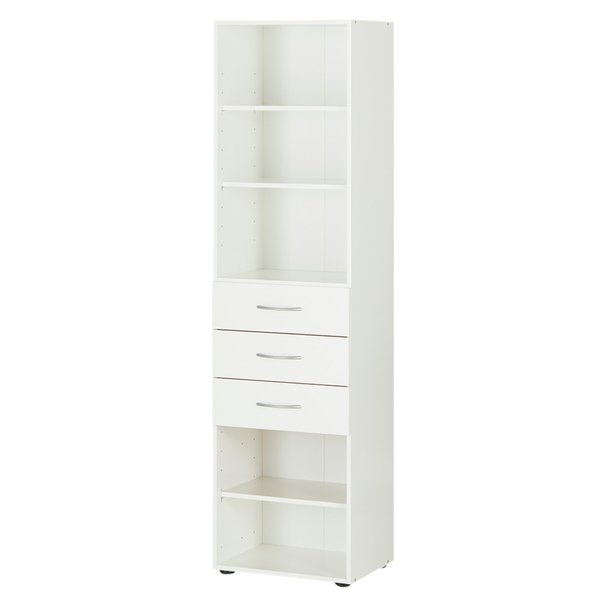 Regál MULTIRAUMKONZEPT 466, biela, šírka 50 cm 1