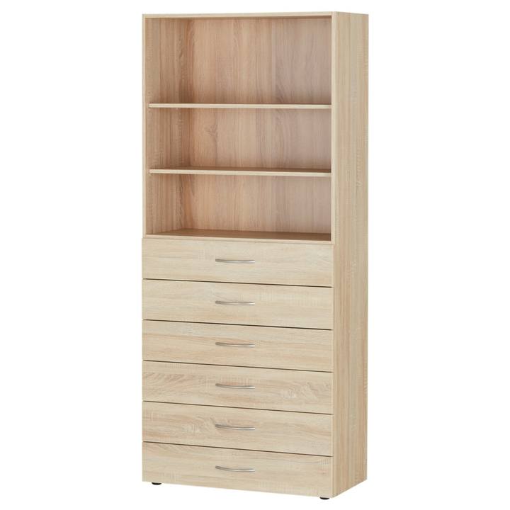 Viacúčelová komoda MULTIRAUMKONZEPT 644, dub sägerau, 80 cm 1