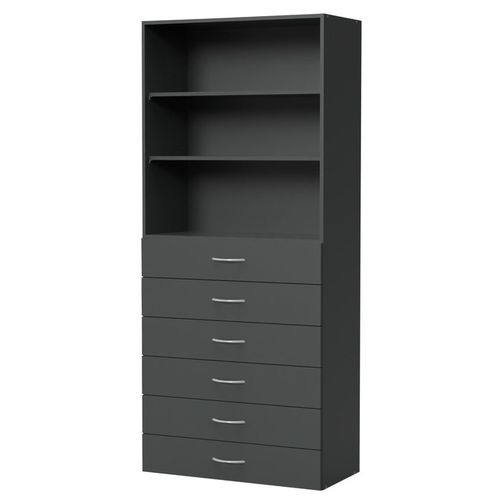 Viacúčelová komoda MULTIRAUMKONZEPT 644, grafit 1