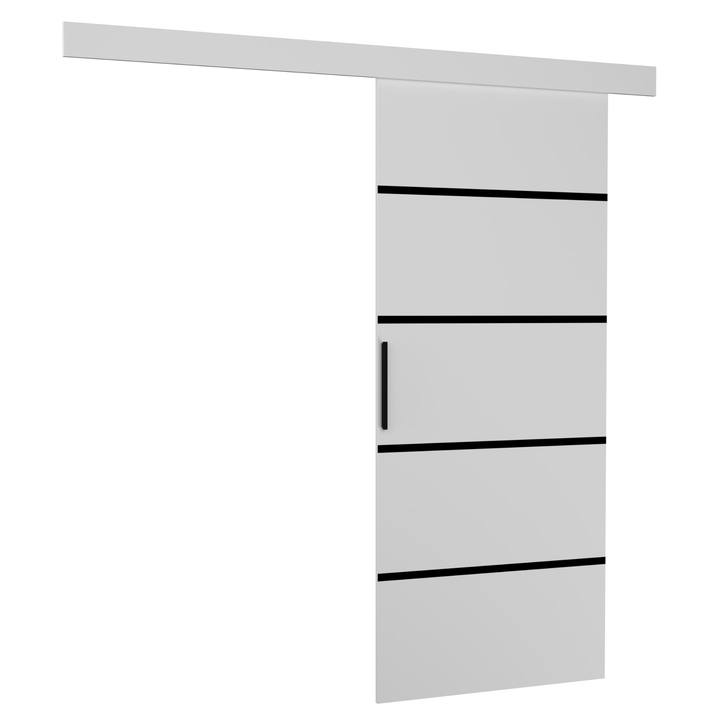 Posuvné dvere MUSCHU biela/čierna, 86x205 cm 1