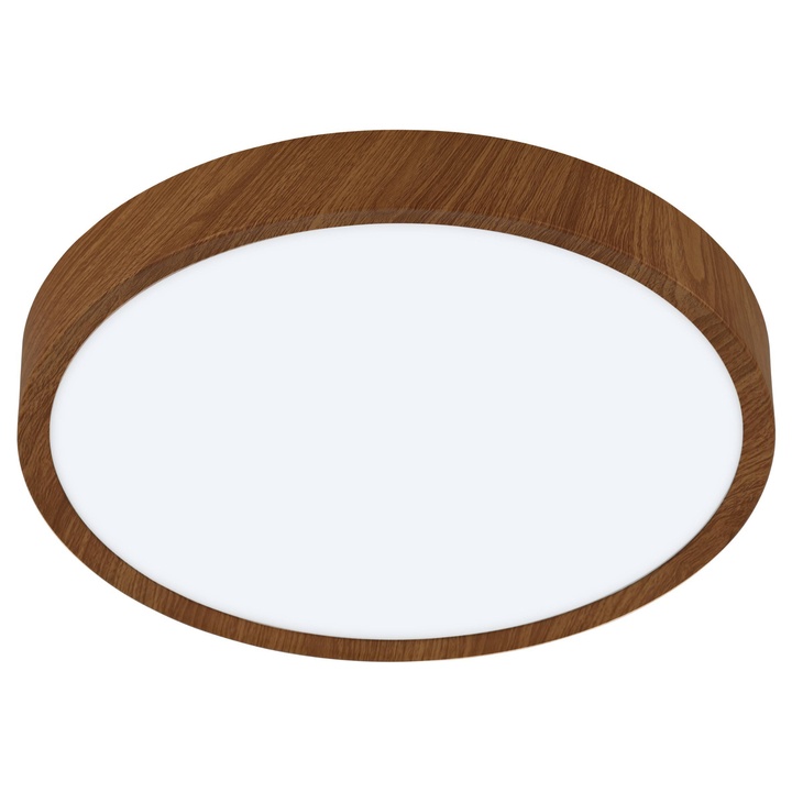 Stropné LED svietidlo MUSURITA biela/tmavé drevo 1