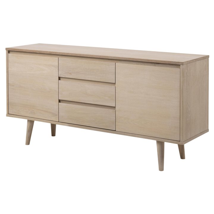 Komoda NAGANO dub bielený 1