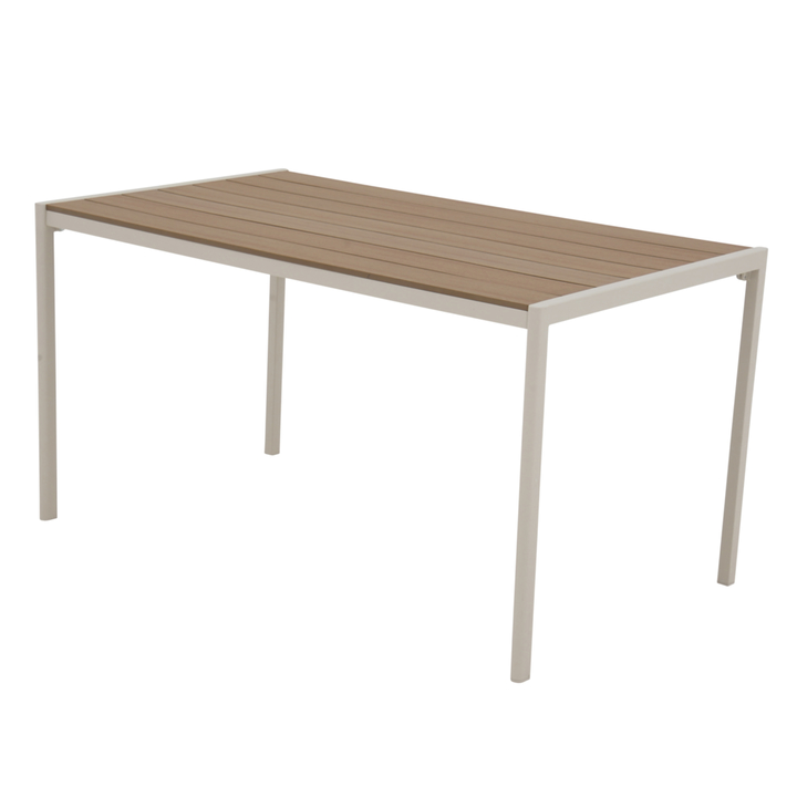 Záhradný stôl NARVIK béžová/teak 1