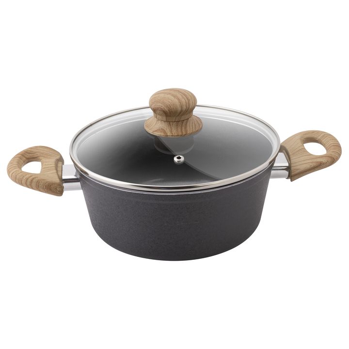 Hrniec NATUR čierna/prírodná, objem 1,6 l 1