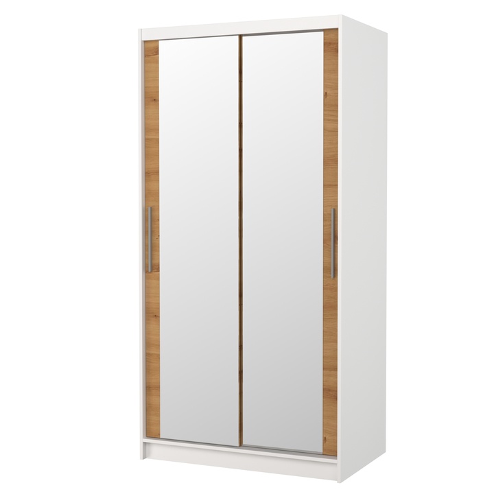 Šatníková skriňa NEFELE biela/dub artisan 1