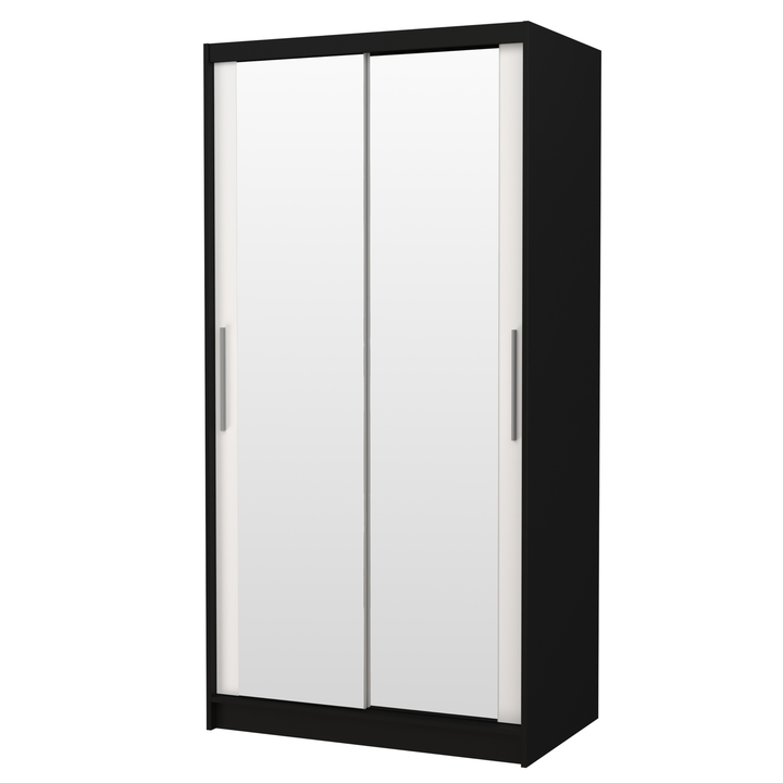 Šatníková skriňa NEFELE čierna/biela 1