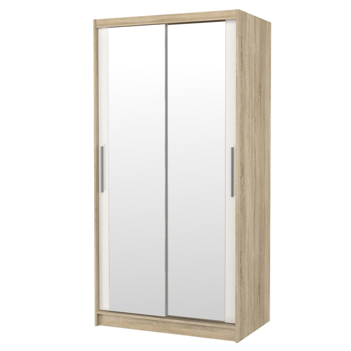 Šatníková skriňa NEFELE dub sonoma/biela 1